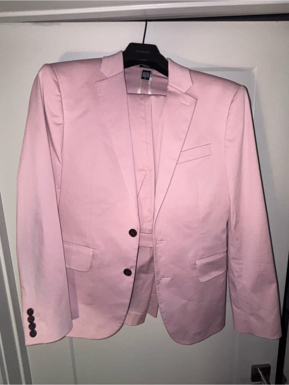Express Men’s Extra Slim Fit Pink Suit 38S Pants 30x32